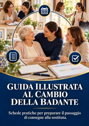 Copertina della Guida illustrata al cambio della badante